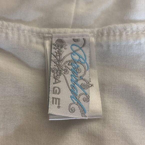 Rampage Bridal White Ruffled Belted Bride Robe Size Small - Picture 4 of 9